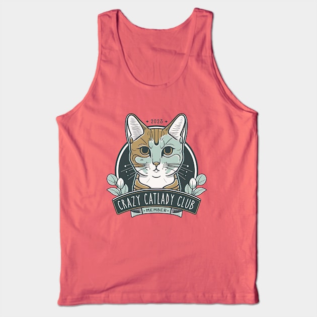 2023 Crazy Cat Lady Club Member Tank Top by PunTime